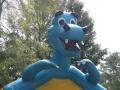 Blue Dinosaur Bounce House